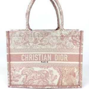 Dior Medium Book Tote Pink Toile de Jouy